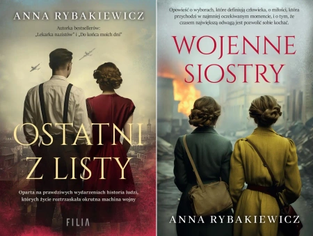 Ostatni z listy + Wojenne siostry Anna Rybakiewicz PAKIET - Anna Rybakiewicz