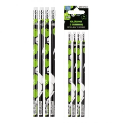 Ołówek z gumką HB Football 4szt - STARPAK