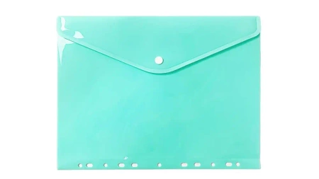 Teczka koperta A4 PP zawieszana pastel zielona - Biurfol