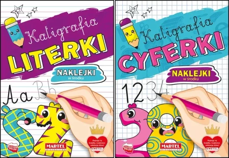 Kaligrafia Literki Cyferki z naklejkami - Katarzyna Salamon