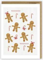 Kartka Boże Narodzenie Pierniczki, eko K083 - Cardie