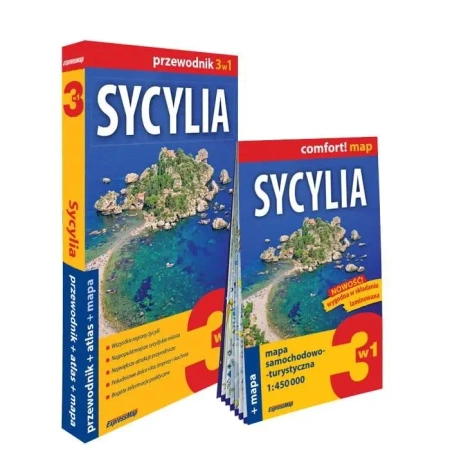 Sycylia 3w1: przewodnik + atlas + mapa - Agnieszka Fundowicz-Skrzyńska