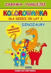 Kolorowanka dla dzieci od lat 3. Dinozaury - Piotr Kieruj
