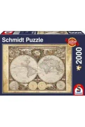 Puzzle 2000 PQ Historyczna mapa świata 105006 - Schmidt Spiele Puzzle