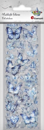 Naklejki foliowe 6 plansz motyle - Titanum