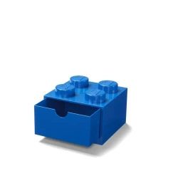 LEGO(R) pojemnik klocek z szufladą czwórka niebieski - NHG