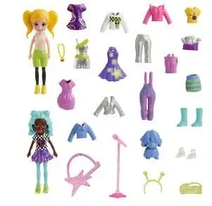 Polly Pocket Zestaw modowy duży z 2 lalkami HKV97 - Mattel