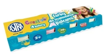 Farby do malowania palcami 4x50ml ASTRA - ASTRA papiernicze