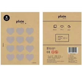 Naklejki Serca srebrne 20mm 2 ark. - Suatelier