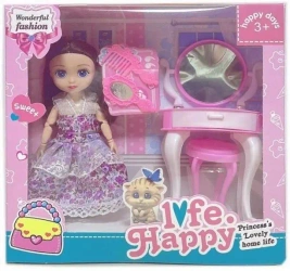 Lalka z toaletką i akcesoriami - Merkpol