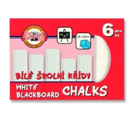 Kreda szkolna do tablic biała 6szt - Koh-I-Noor
