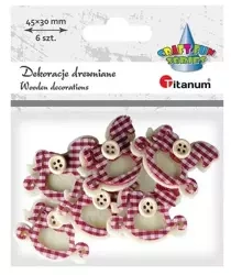 Filcowe koniki na biegunach 3D 6szt - Titanum