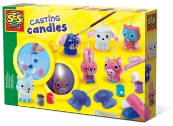 Kreatywna zabawa - Woskowe świeczki z brokatem - SES NL