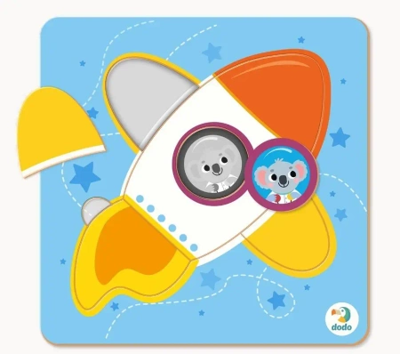 Puzzle 5 mini Rakieta - Dodo