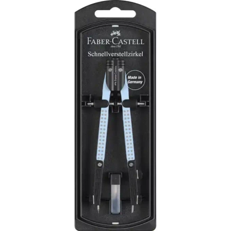 Cyrkiel grip 2001 Faber Castell jasnoniebieski