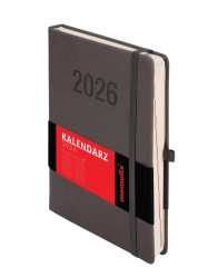 Kalendarz 2026 A5 Memofix DNS grafitowy - -