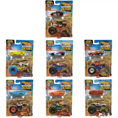 Hot Wheels. GRH81 Monster Trucks. Duos, mix wzorów - Mattel