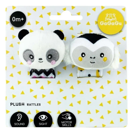 GaGaGu. Grzechotka Panda i Małpka - TM Toys