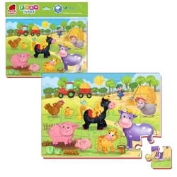 Piankowe puzzle A4. Zabawne obrazki. Farma - Roter Kafer