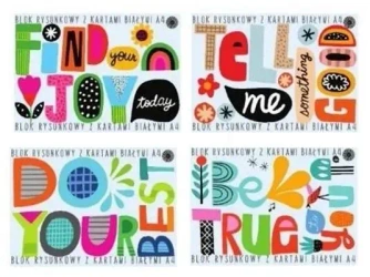 Blok rysunkowy A4/15K biały Okay! (10szt) - Ziemia Obiecana