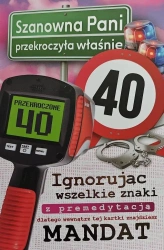 Karnet Urodziny 40 - YEKU