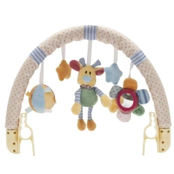 Zawieszka do wózka miś, kwiatek i gwiazdki - Baby Mix