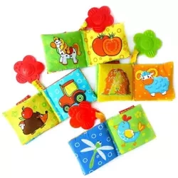 Miękka książeczka z gryzakiem mix - Aston Active