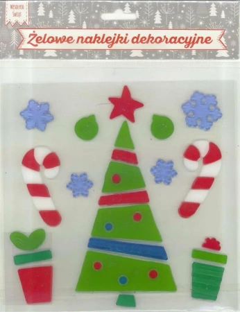 Żelowe naklejki dekoracyjne - BN choinka - MCD