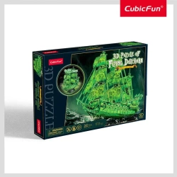 Puzzle 3D Latający Holender świecący w ciemności - Cubic Fun