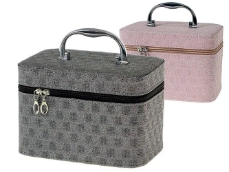 Kuferek M walizka z lusterkiem na zamek 21x14x13cm - ADAR