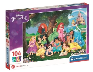 Puzzle 104 Super Kolor Disney Princess - Clementoni