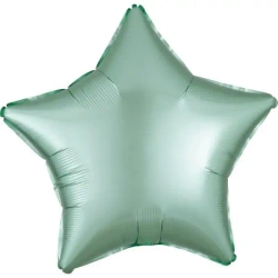 Balon foliowy Lustre Mint Green gwiazda 48cm - Amscan
