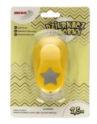 Dziurkacz ozdobny - Gwiazda 2,5cm MIX - Brewis