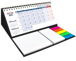 Kalendarz szkolny 2025/2026z notesem spiralowany Czarny - Wydawnictwo Wokół nas