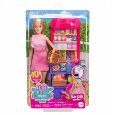 Barbie Lalka Malibu na zakupach - Mattel