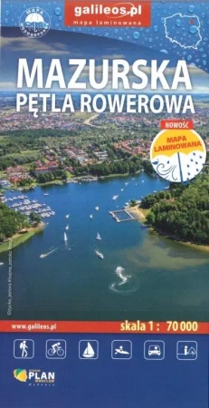 Mazurska Pętla Rowerowa 1:70 000 laminowana - praca zbiorowa