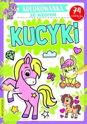 Kolorowanka ze wzorem. Kucyki - praca zbiorowa
