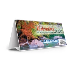 Kalendarz 2026 biurkowy mini poziomy stojący - Artsezon