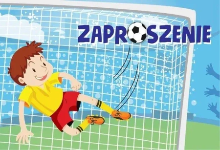 Zaproszenie ZZ-069 Piłkarz, bramka (5 szt.) - Kukartka
