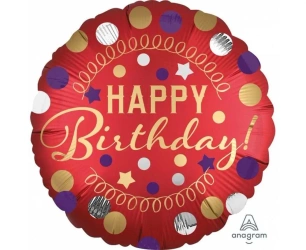 Balon foliowy XL Happy Birthday - Amscan