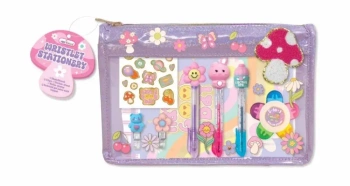 Przybory do pisania w saszetce grzybek - Hot Focus