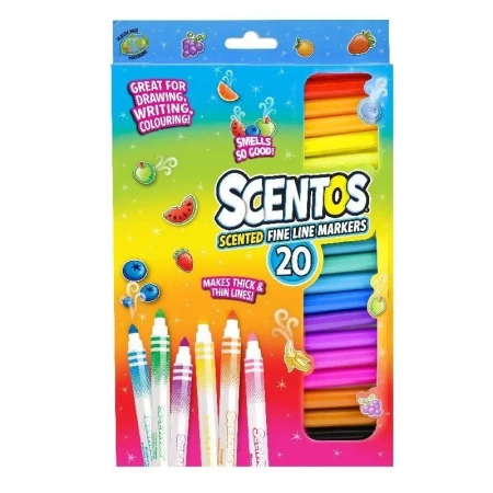 Flamastry pachnące kolorowe 20szt - Scentos