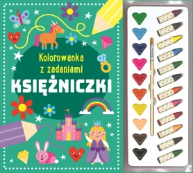 Kolorowanka z zadaniami. Księżniczki - praca zbiorowa