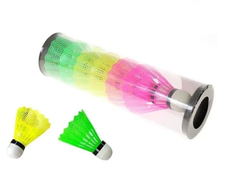 Lotki do badmintona kolorowe w tubie 6szt - ADAR