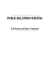 Public Relations Writing - Brody E
