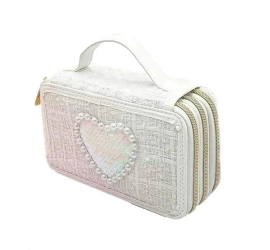 Girabrilla Piórnik tweedowy 3 poziomy biały - Nice Group