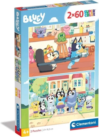 Puzzle 2w60 Super Kolor Bluey - Clementoni