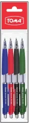 Długopis automatyczny Medium 4 kolory - TOMA