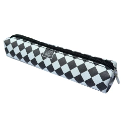 Piórnik mini prostokąt Krata White - EV-Corp