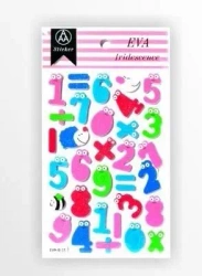 Stiker z elementami z pianki z lekkim brokatem - Galeria Hobby